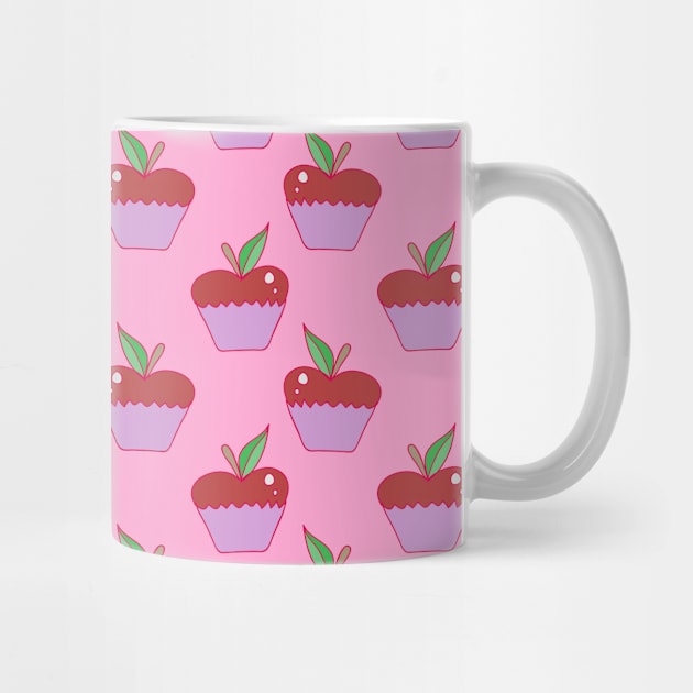 Apple Cupcake Pink Pattern by saradaboru